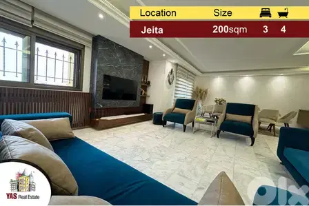 Jeita 200m2 | Panoramic View | Upgraded | Prime Location | Catch |