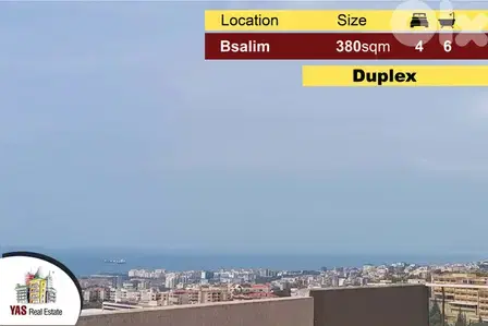 Bsalim 380m2 | Terrace 150m2 | duplex | prime location |