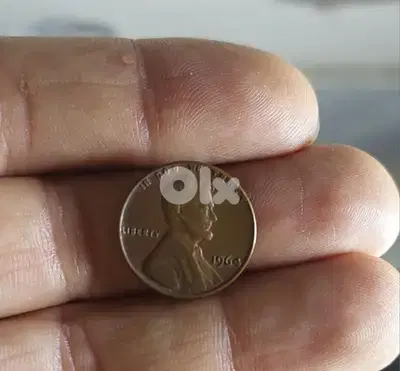 USA  Error Lincolin Cent  Double Die Coin year 1964