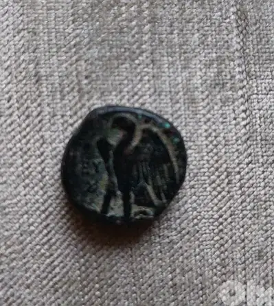 Ancient Ptolomaic Bronze Coin Ptolemy I Soter Eygpt  Eagle year 305 BC
