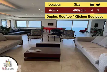Adma 466m2 | 366m2 Rooftop | Duplex | Panoramic View | Luxury |