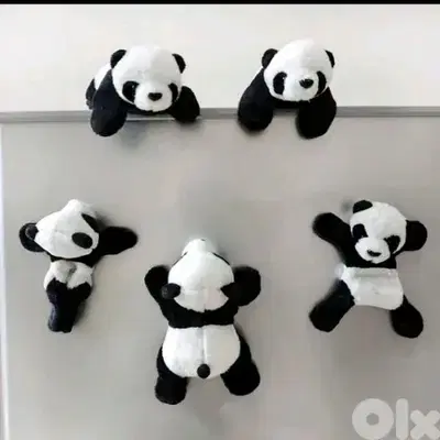 cute plush panda magnets!!