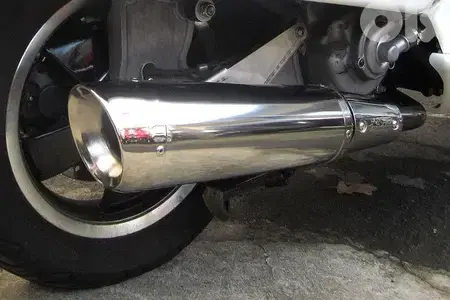 vespa gts / gtv Spark exhaust technology carbon and stainless