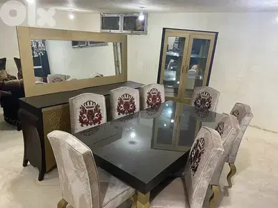 أوضة سفرة خشب زان ولاتي توصاية
