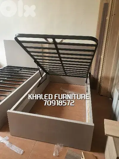 تخت مفرد رفاس حديد جديد من المعمل