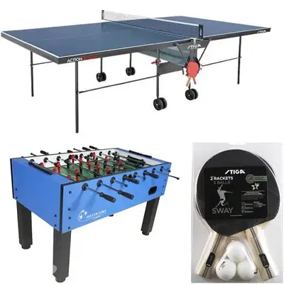 Stiga Action roller (gemany) + Babyfoot Mdf blue