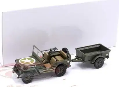 Jeep Willys (Army) diecast car model 1;43.
