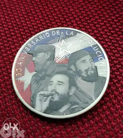 Fidel Castro Silver Plated Coin