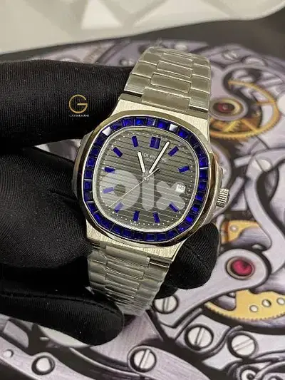 Patek Philippe Nautilus Platinum Baguette Stone