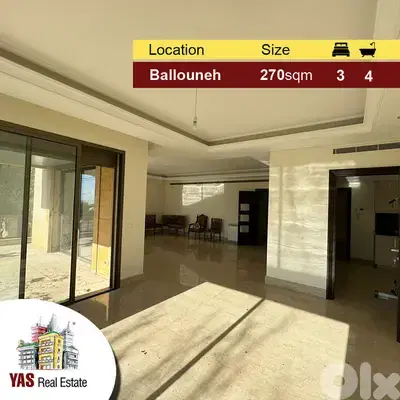 Ballouneh 270m2 | 200m2 Garden | Ultra Prime Location | AC |