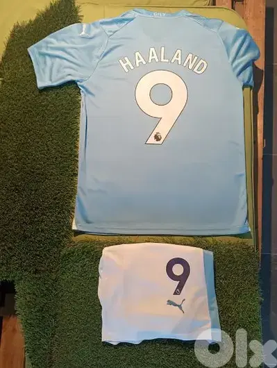 Manchester City Haaland Football Shirt & Short(Made in Thailand)