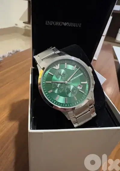 Authentic Emprio Armani Green & Silver