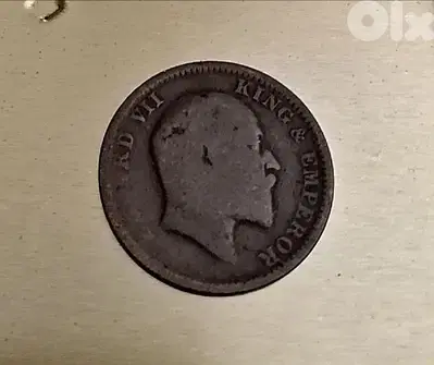 1910 British India King Edward VII quarter Anna
