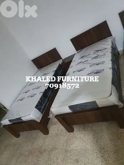 تختين مفرد 90cm مع فرشات طبية جديدة من المعمل