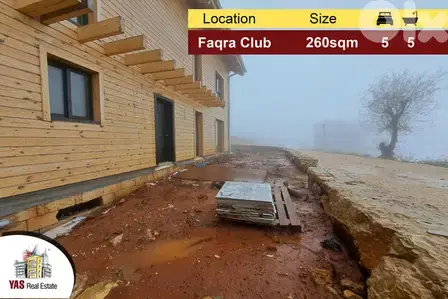 Faqra Club 260m2 | 335m2 Terrace/Garden | Log House | Brand New | DA |