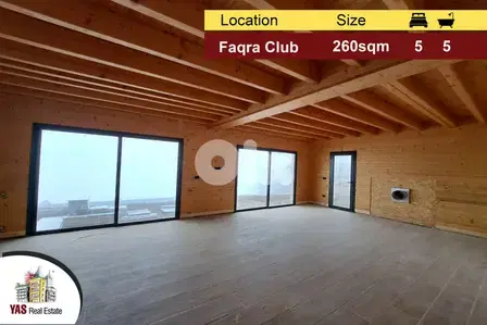 Faqra Club 260m2 | 245m2 Terrace/Garden | High-End | Private Street |