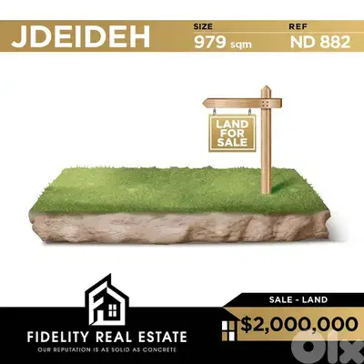 Land for sale in Jdeideh ND882