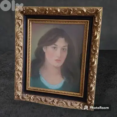 A late 19th. century French Pastel portrait by Balint