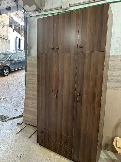 خزانة طابقين ثلاث درف 120 سم