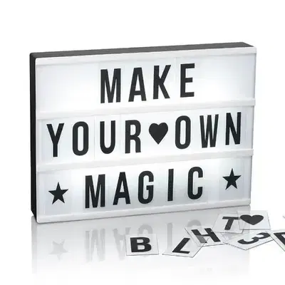 led light letter box with 175pc