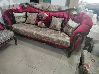 طقم كنبايات خشب زان ست قطع