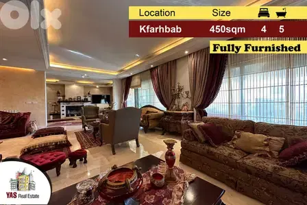 Kfarhbab 450m2 | Partial View | Furnished | Well Designed | KA IV |