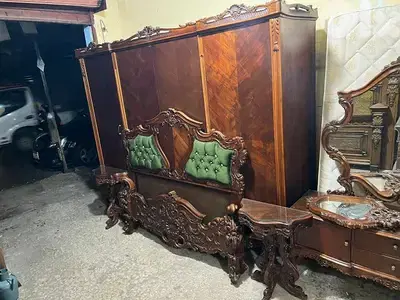 أوضة نوم ملكية مصرية حفر خشب زان انتيك