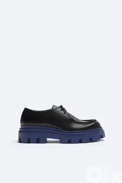 ZARA MOC TOE CHUNKY SHOES 42 ZARA MOC TOE CHUNKY SHOES 42