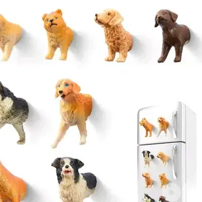 puppy shape magnets