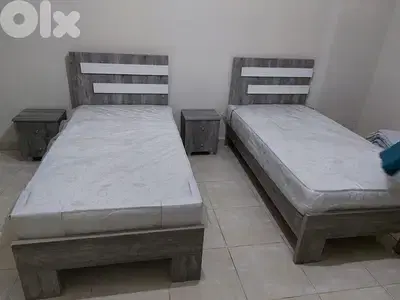 تختين مفرد ونص مع فرشة جديدة بافضل الاسعار من المعمل