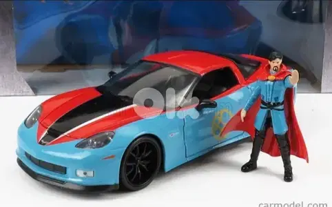 Chevrolet Corvette ZO6 (With Dr Strange figure) diecast car model 1;24