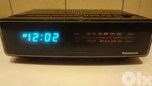 Panasonic vintage radio alarm clock RC-100 working VG