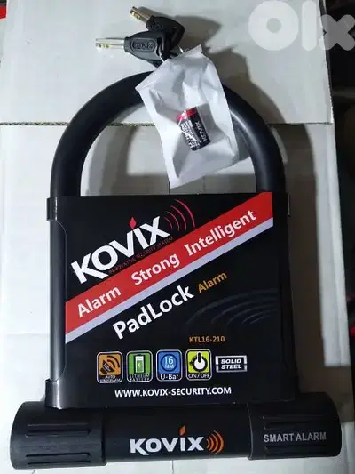 original Kovix alarm strong intelligent padlock 3 keys included