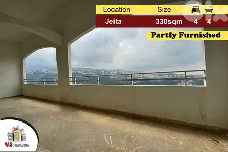 Jeita 330m2 | Panoramic View | Partly Furnished | Well Lighted | EL |