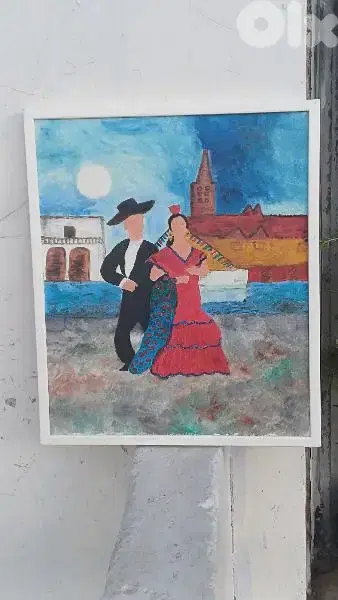 لوحة رسم زيتي