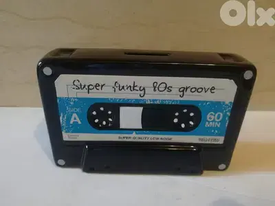 Ceramic retro style audio cassette money keeper 16*10cm