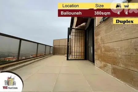 Ballouneh 380m2 | Duplex | Prime Location | Private Street | AC|