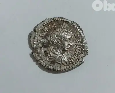 Geta ancient Roman Ceasar Son Septimus Severus silver coin year 200 AD
