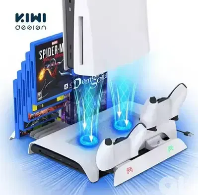 KIWIHOME PS5 Cooling & charging station with RGB lights /4$ delivery
