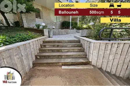 Ballouneh 500m2 | Deluxe Villa | Prime Location | Open View | TO |