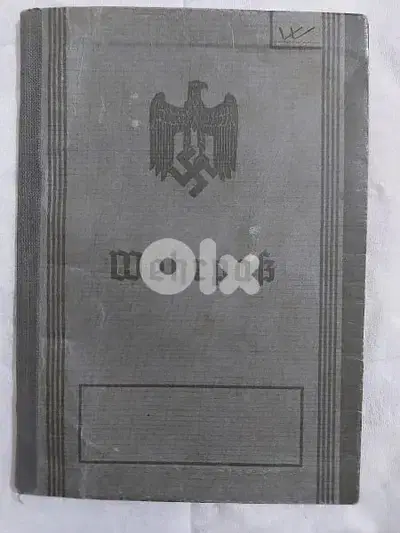 World War passport Nazi officer Hitler German 3rd Reich Army