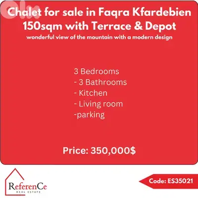 Chalet for sale in Faqra Kfardebian شاليه للبيع في فقرا كفردبيان