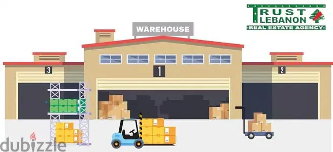740 Sqm | Depot For Sale Or Rent In Zalka | 2 Doors