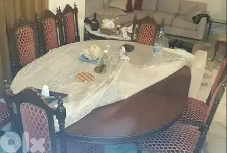 full precious&unique dining table with 8 chairs