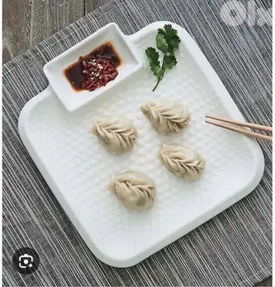 snacks&sauces ceramic plate