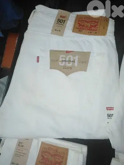 White Original Levi's 501  jeans all  sizes