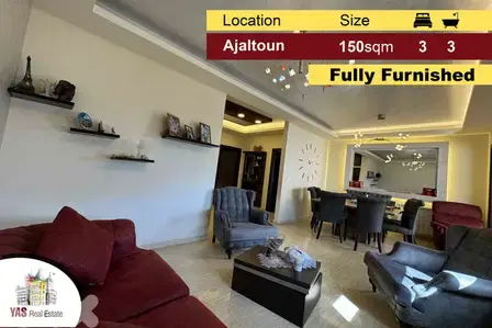 Ajaltoun 150m2 | Fully Furnished | Open View | Luxurious | Catch | WA|