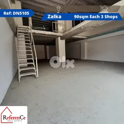 3 Shops for rent in Zalka محل تجاري للإيجار في الزلقا