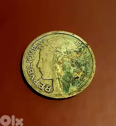 1934 France Morlon 1 Franc Marianne's head