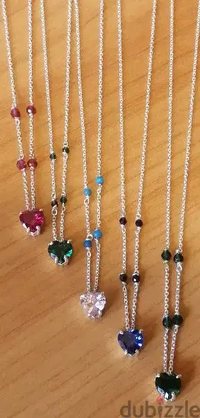 silver 925 and cz stones necklacea